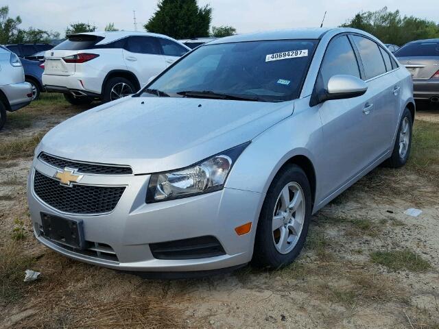 1G1PC5SB0E7209022 - 2014 CHEVROLET CRUZE LT SILVER photo 2