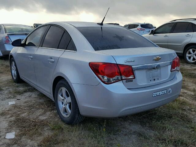 1G1PC5SB0E7209022 - 2014 CHEVROLET CRUZE LT SILVER photo 3