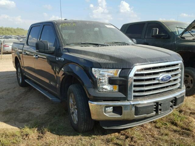 1FTEW1CF1FKD76858 - 2015 FORD F150 BLACK photo 1