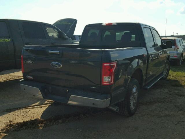 1FTEW1CF1FKD76858 - 2015 FORD F150 BLACK photo 4