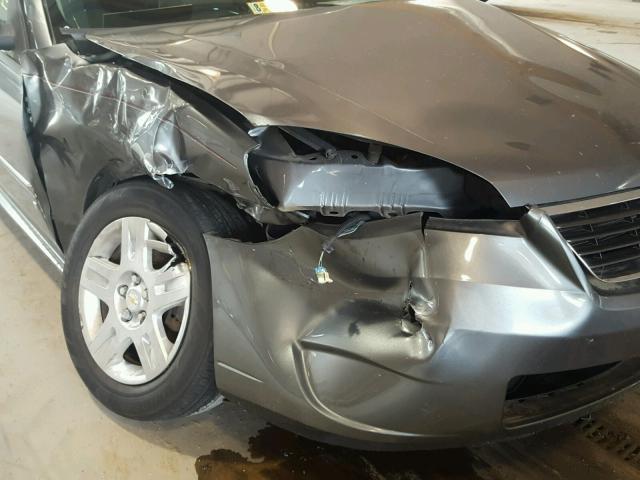 1G1ZT61826F261313 - 2006 CHEVROLET MALIBU MAX ნაცრისფერი ფოტო 9