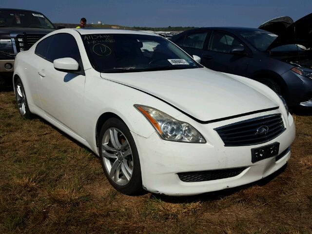 JNKCV64E39M603035 - 2009 INFINITI G37 WHITE photo 1