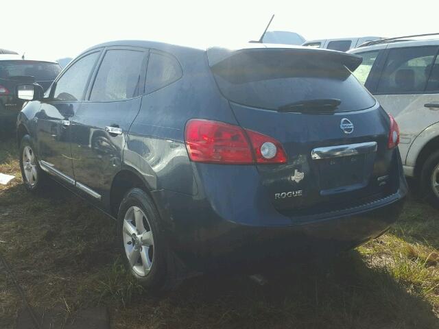 JN8AS5MV2DW622706 - 2013 NISSAN ROGUE S BLUE photo 3