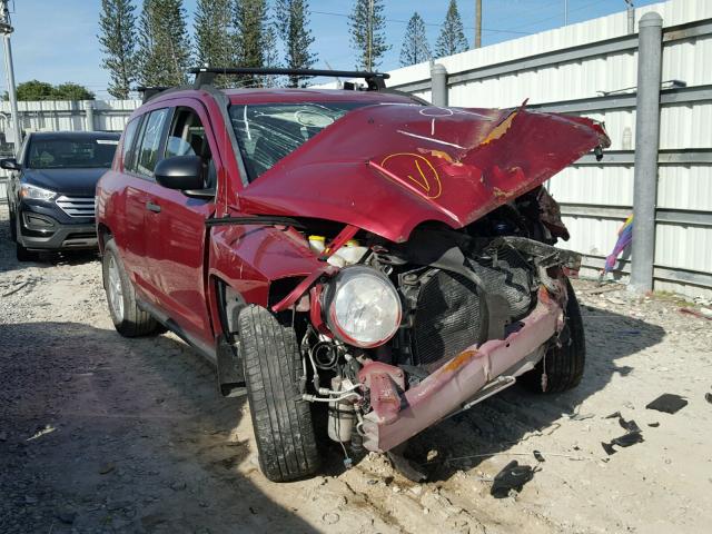 1J8FT47007D410288 - 2007 JEEP COMPASS RED photo 1
