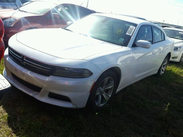 2C3CDXBG6FH918915 - 2015 DODGE CHARGER SE WHITE photo 2