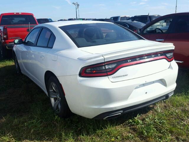 2C3CDXBG6FH918915 - 2015 DODGE CHARGER SE WHITE photo 3