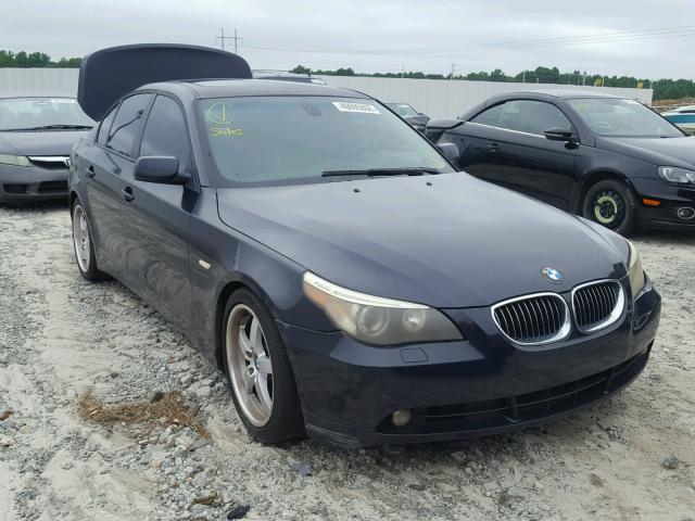 WBANB53566CP00999 - 2006 BMW 550 I BLUE photo 1