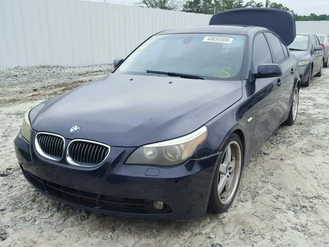 WBANB53566CP00999 - 2006 BMW 550 I BLUE photo 2