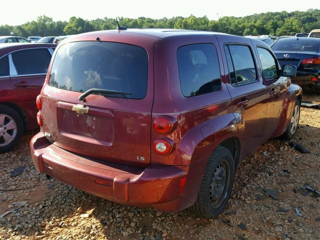 3GNCA13D08S719758 - 2008 CHEVROLET HHR LS წითელი ფოტო 4