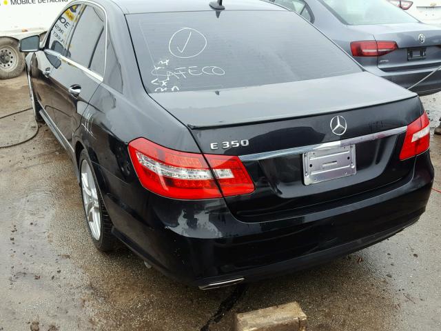 WDDHF5KB5DA670498 - 2013 MERCEDES-BENZ E BLACK photo 3