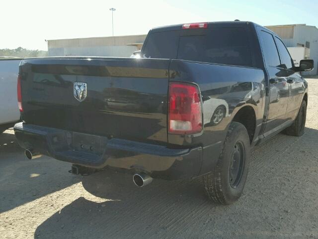 1D7RB1CT1AS176449 - 2010 DODGE RAM 1500 BLACK photo 4