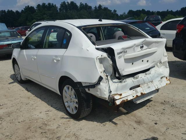 3N1AB61E19L620984 - 2009 NISSAN SENTRA 2.0 WHITE photo 3