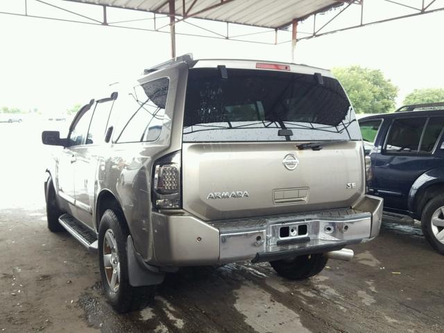 5N1AA08B86N722184 - 2006 NISSAN ARMADA SE GOLD photo 3