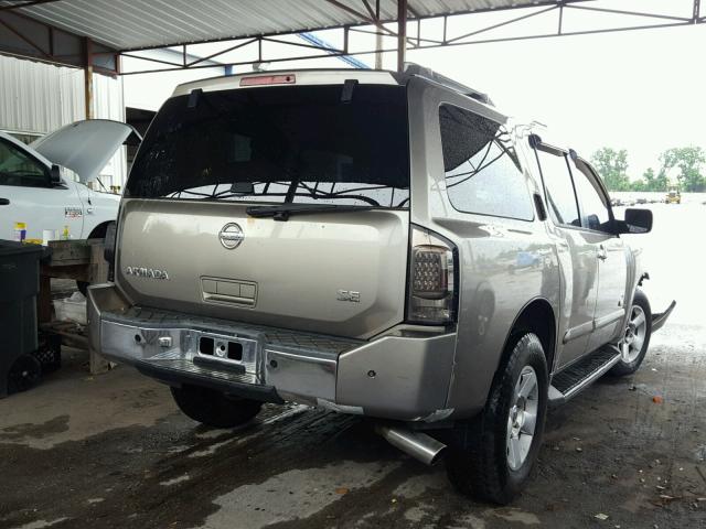 5N1AA08B86N722184 - 2006 NISSAN ARMADA SE GOLD photo 4