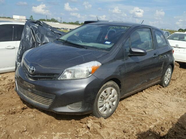 VNKJTUD37EA011805 - 2014 TOYOTA YARIS BLUE photo 2