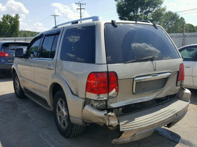 5LMEU88H54ZJ01189 - 2004 LINCOLN AVIATOR 棕色 照片 3