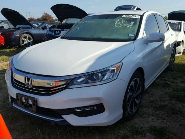 1HGCR2F85GA023727 - 2016 HONDA ACCORD EXL WHITE photo 2