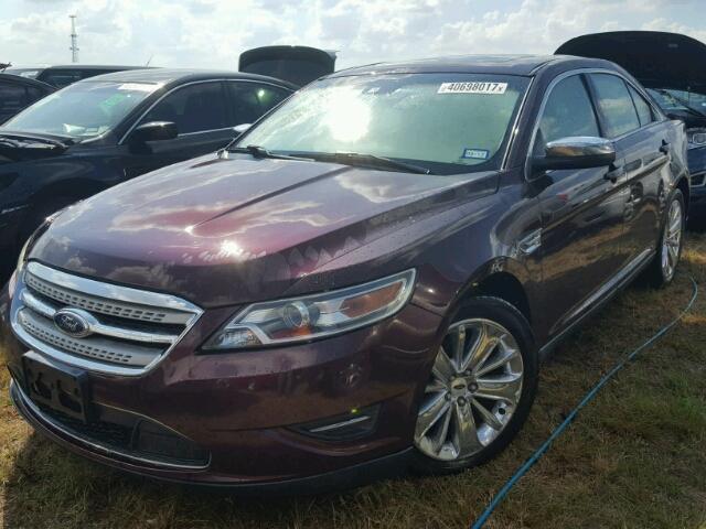 1FAHP2FWXBG131491 - 2011 FORD TAURUS BURGUNDY photo 2