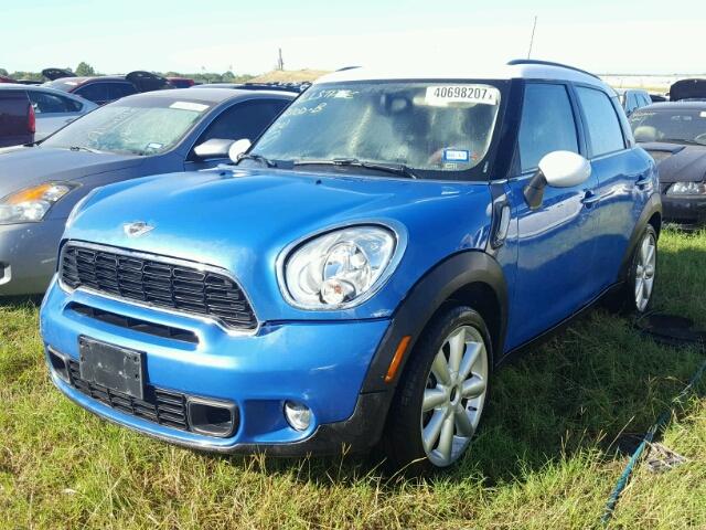 WMWZC3C57CWL87524 - 2012 MINI COOPER S C BLUE photo 2