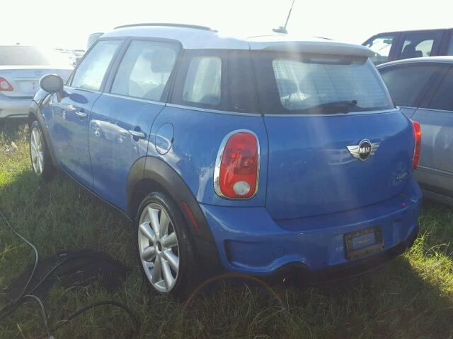 WMWZC3C57CWL87524 - 2012 MINI COOPER S C BLUE photo 3