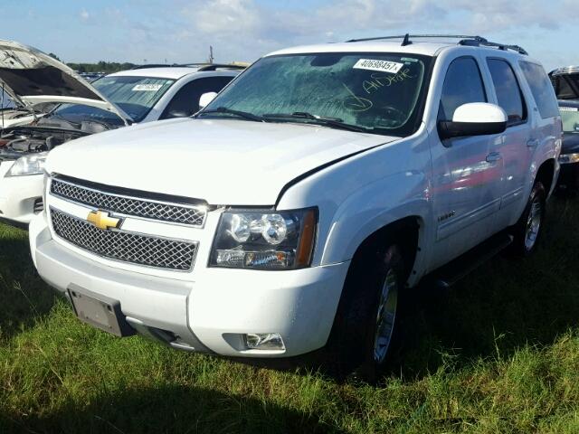 1GNSKBE03CR313249 - 2012 CHEVROLET TAHOE K150 WHITE photo 2