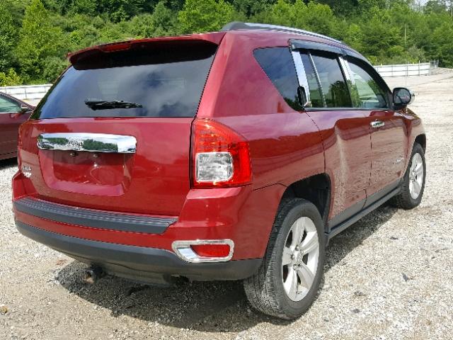 1J4NF1FB7BD209955 - 2011 JEEP COMPASS SP RED photo 4