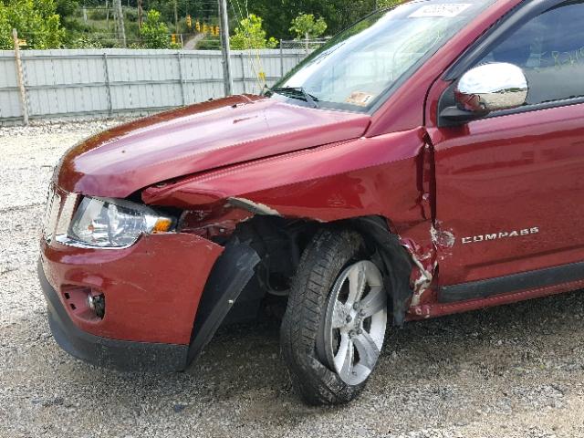 1J4NF1FB7BD209955 - 2011 JEEP COMPASS SP RED photo 9