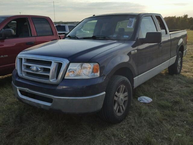 1FTRX12W17NA52406 - 2007 FORD F150 BLUE photo 2