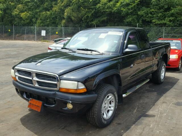 1D7HG32N54S646983 - 2004 DODGE DAKOTA SPO BLACK photo 2