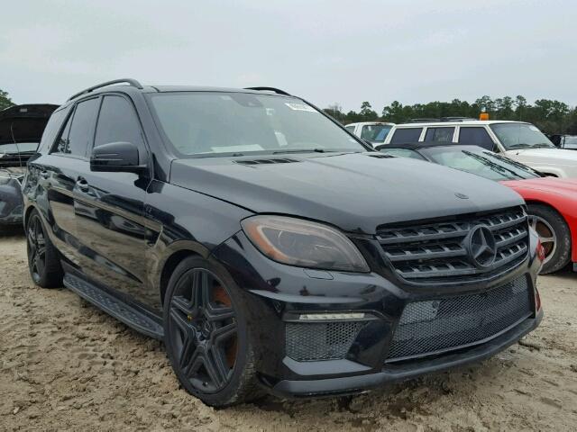 4JGDA7EB7CA047716 - 2012 MERCEDES-BENZ ML 63 AMG BLACK photo 1