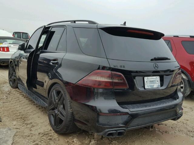 4JGDA7EB7CA047716 - 2012 MERCEDES-BENZ ML 63 AMG BLACK photo 3