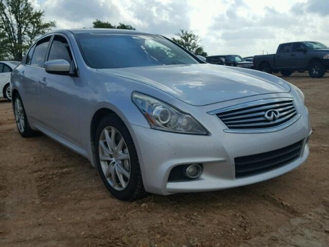 JN1CV6AP2CM930463 - 2012 INFINITI G37 SILVER photo 1