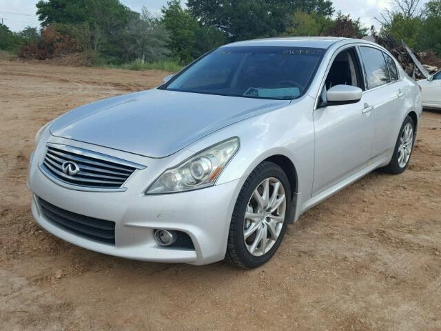 JN1CV6AP2CM930463 - 2012 INFINITI G37 SILVER photo 2