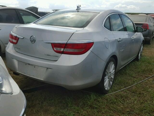 1G4PP5SK0E4170845 - 2014 BUICK VERANO SILVER photo 4