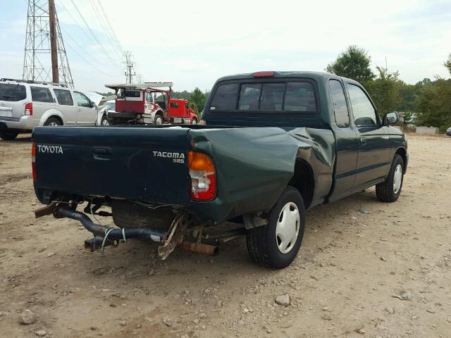 4TAVL52N6XZ438834 - 1999 TOYOTA TACOMA XTR GREEN photo 4