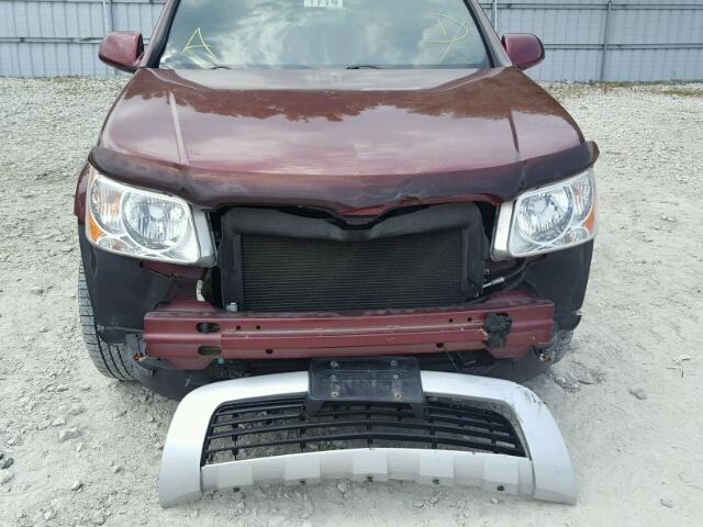 2CKDL63F376224319 - 2007 PONTIAC TORRENT MAROON photo 9