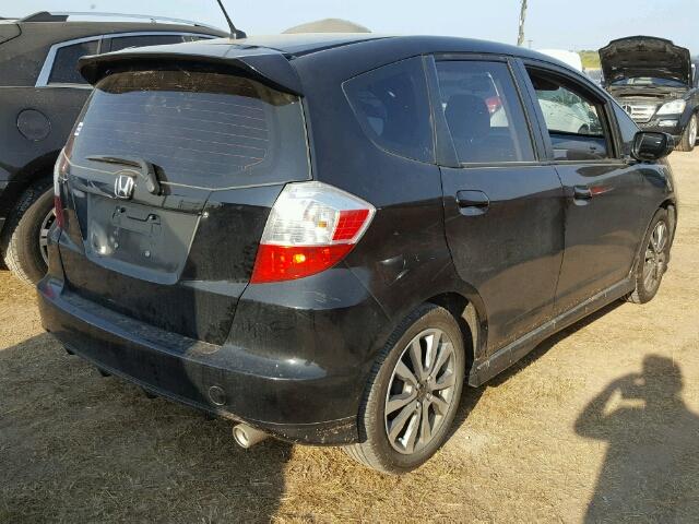 JHMGE8G5XCS004323 - 2012 HONDA FIT BLACK photo 4