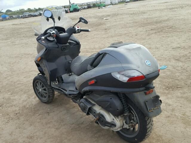 ZAPM590T195001108 - 2009 PIAGGIO MP3 400 GRAY photo 3