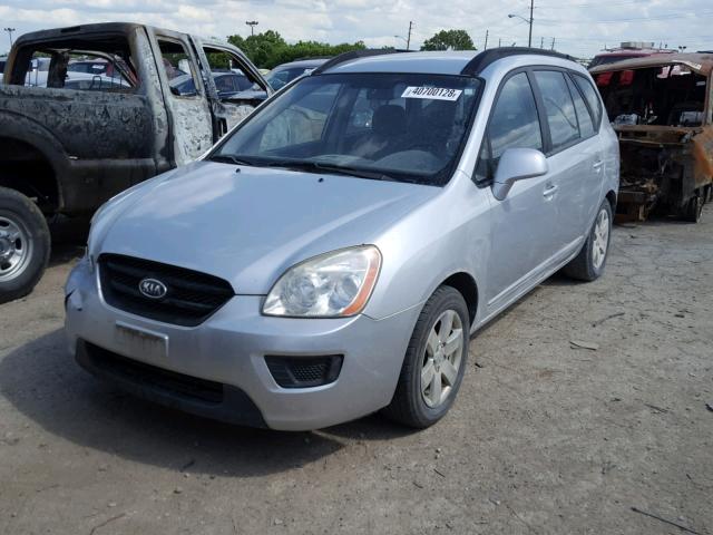 KNAFG526987149270 - 2008 KIA RONDO LX SILVER photo 2