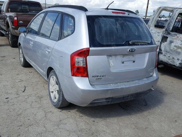 KNAFG526987149270 - 2008 KIA RONDO LX SILVER photo 3