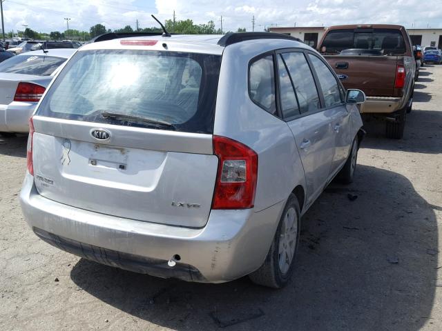 KNAFG526987149270 - 2008 KIA RONDO LX SILVER photo 4