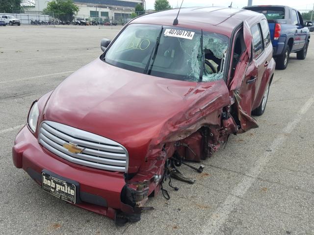 3GNCA13D98S722450 - 2008 CHEVROLET HHR LS BURGUNDY photo 2