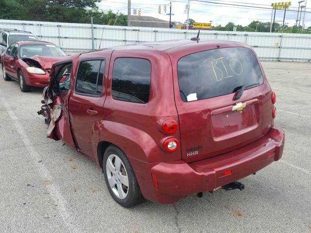 3GNCA13D98S722450 - 2008 CHEVROLET HHR LS BURGUNDY photo 3