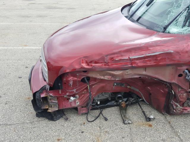 3GNCA13D98S722450 - 2008 CHEVROLET HHR LS BURGUNDY photo 9