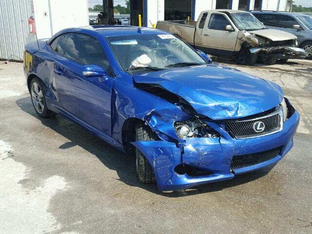 JTHFE2C29A2503700 - 2010 LEXUS IS 350 BLUE photo 1