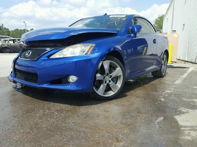 JTHFE2C29A2503700 - 2010 LEXUS IS 350 BLUE photo 2