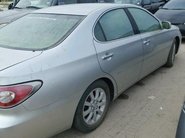 JTHBA30G340001586 - 2004 LEXUS ES GRAY photo 4