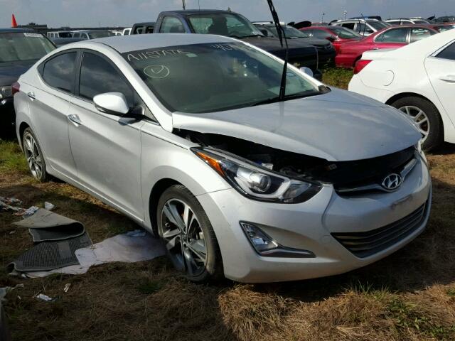 KMHDH4AE3EU214245 - 2014 HYUNDAI ELANTRA SILVER photo 1