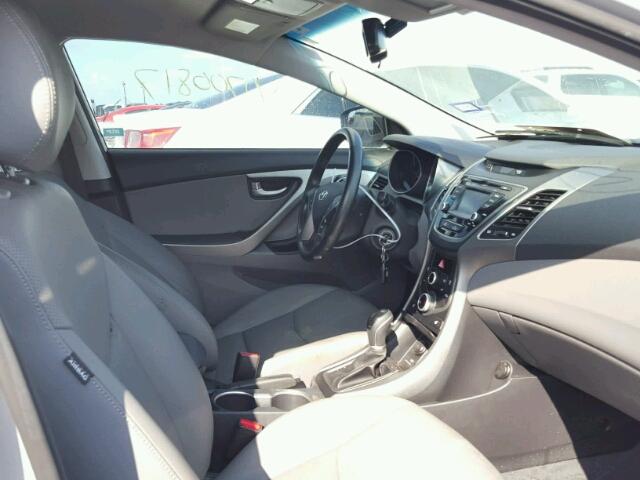 KMHDH4AE3EU214245 - 2014 HYUNDAI ELANTRA SILVER photo 5