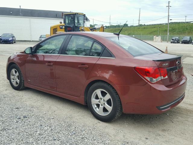 1G1PL5SC5C7206185 - 2012 CHEVROLET CRUZE LT ORANGE photo 3